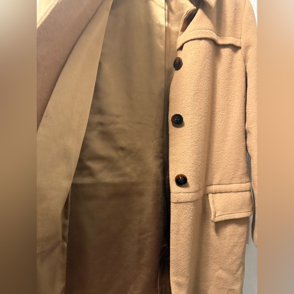 Jacob Women's Classic Tan Winter Trench Coat - Picture 4 of 9